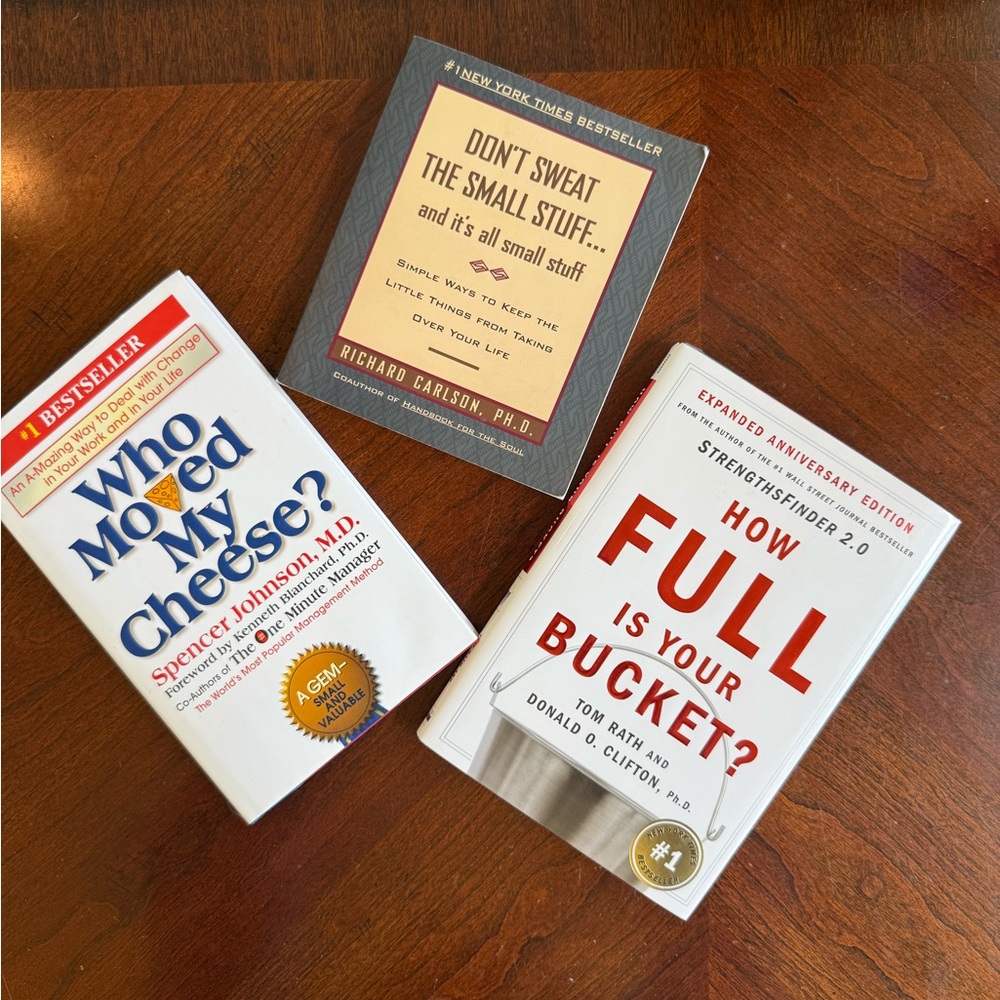 Inspirational Book Set - White, Gray, Red Covers